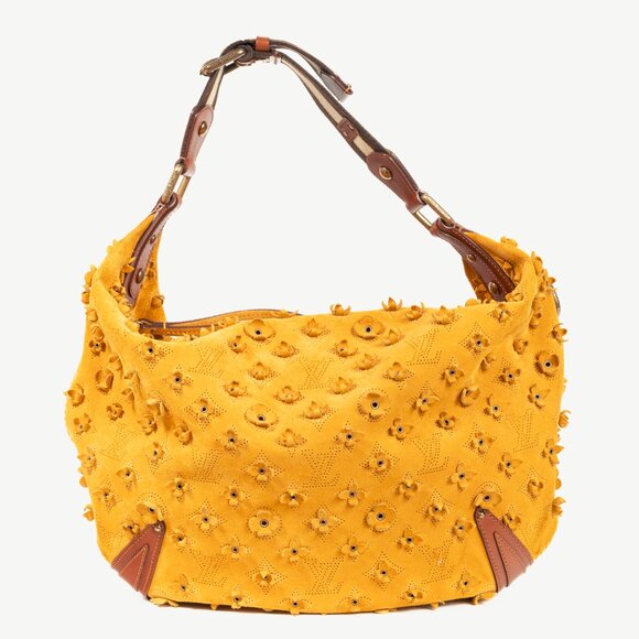 Louis Vuitton Onatah Fleurs GM Mais Suede Hobo Bag - Picture 1 of 15